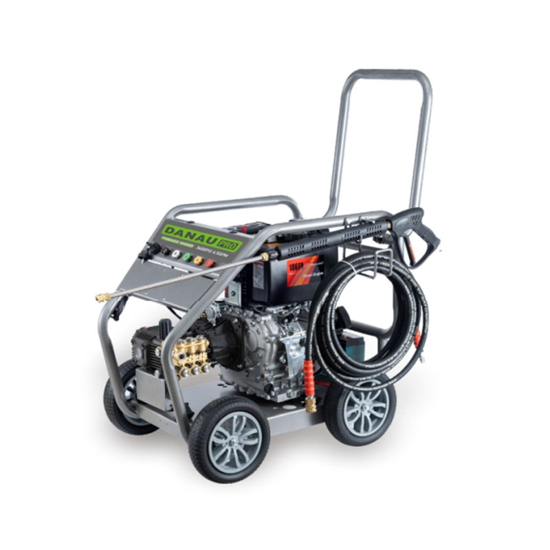 DRD 系列 3600-4000PSI 减速齿轮电动柴油高压清洗机